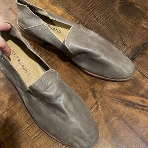 Lucky Brand Leather Slip-Ons